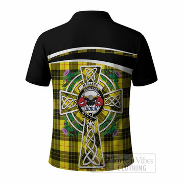 MacLeod (McLeod) Tartan Crest Polo Shirt Scottish Thistle Celtic Cross Alba Gu Brath