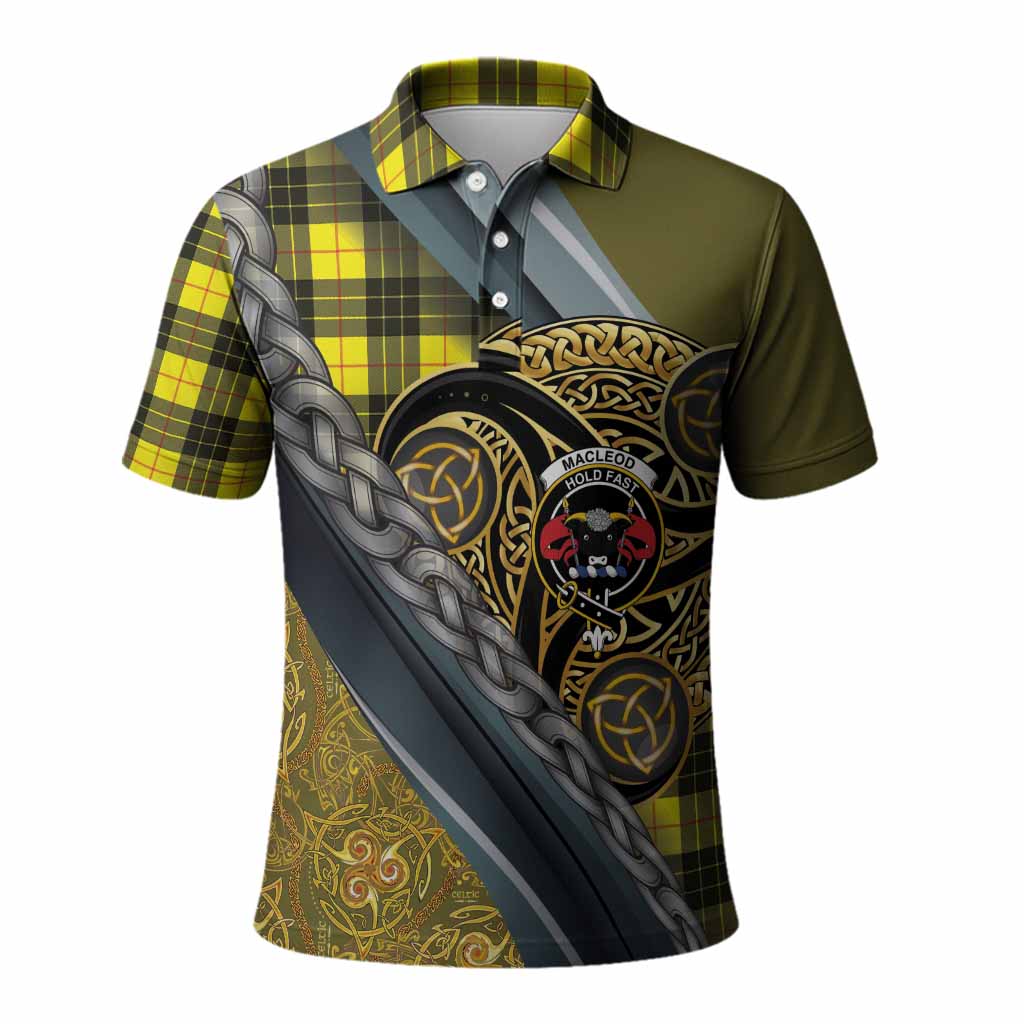 MacLeod (McLeod) Tartan Crest Polo Shirt Scottish Triskele Celtic
