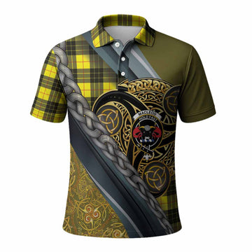 MacLeod (McLeod) Tartan Crest Polo Shirt Scottish Triskele Celtic