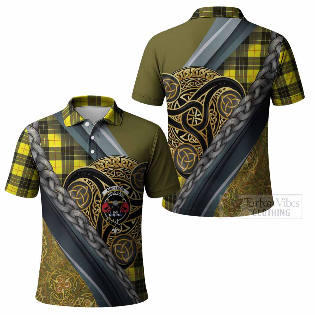 MacLeod (McLeod) Tartan Crest Polo Shirt Scottish Triskele Celtic