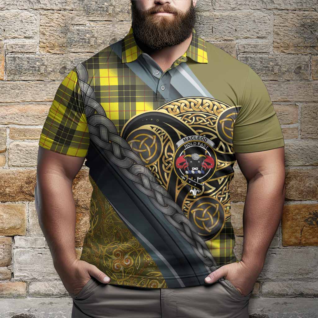MacLeod (McLeod) Tartan Crest Polo Shirt Scottish Triskele Celtic