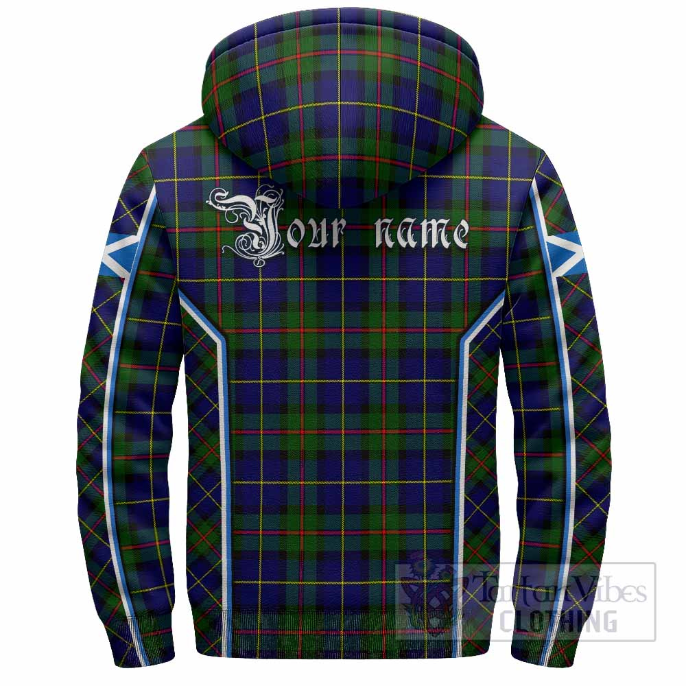 MacLeod (McLeod) Tartan Crest Sherpa Hoodie Scotland Coat of Arm Flag Style - Tartan Vibes Clothing