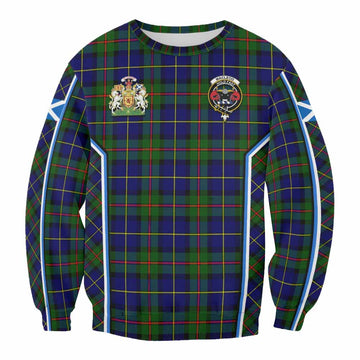 MacLeod (McLeod) Tartan Crest Sweatshirt Scotland Coat of Arm Flag Style