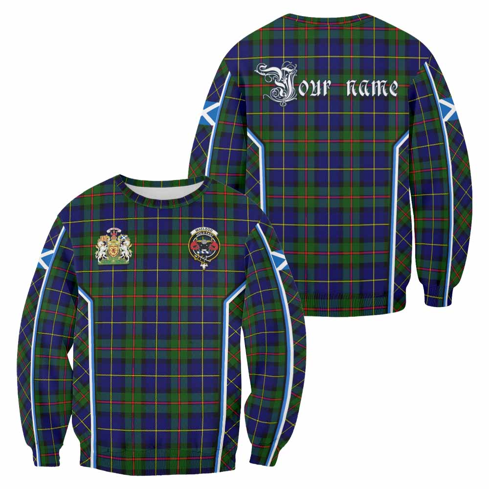 MacLeod (McLeod) Tartan Crest Sweatshirt Scotland Coat of Arm Flag Style - Tartan Vibes Clothing