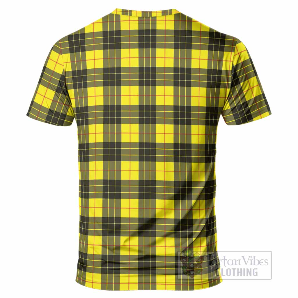 MacLeod (McLeod) Tartan Crest T-Shirt Ferocious Lion Style
