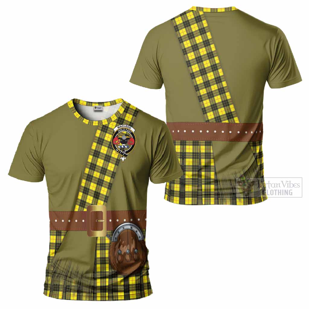 MacLeod (McLeod) Tartan Crest T-Shirt Kilt Costume Style