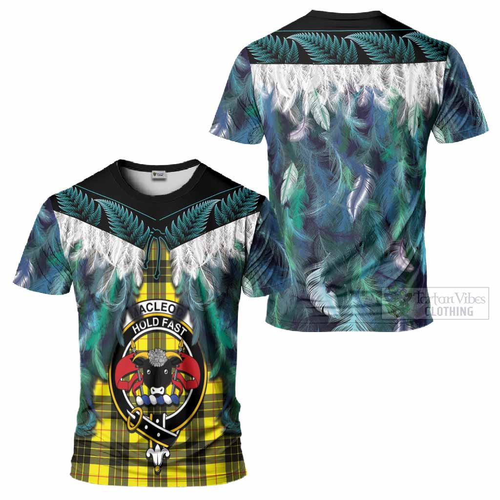 MacLeod (McLeod) Tartan Crest T-Shirt New Zealand Maori Korowai Cloak