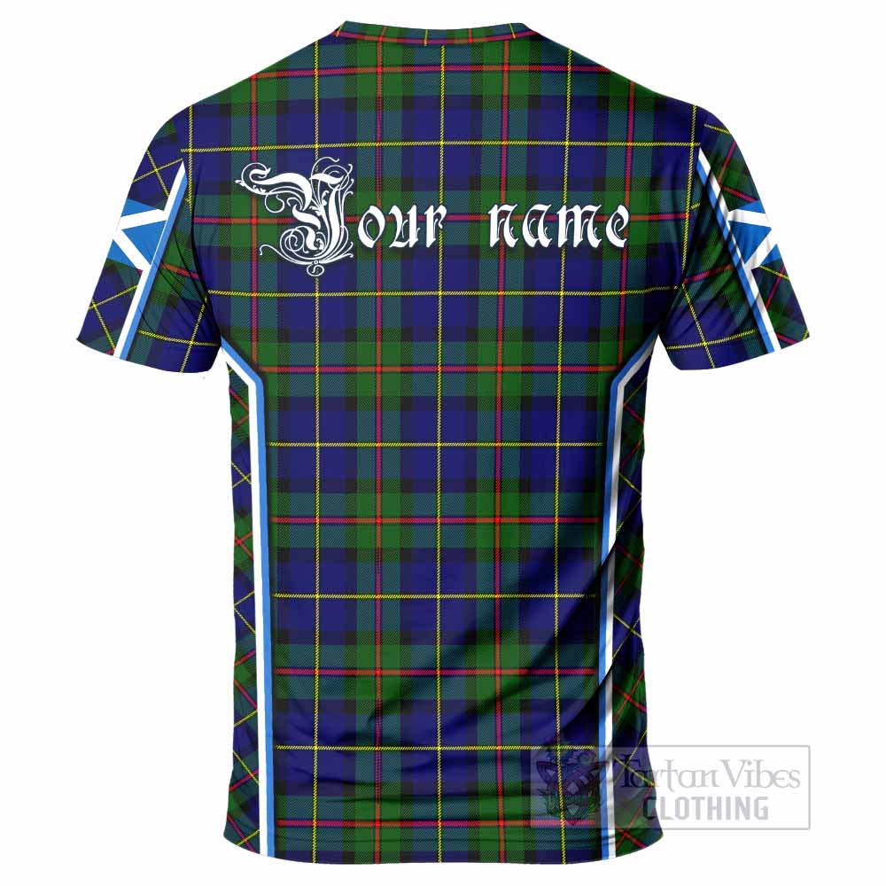 MacLeod (McLeod) Tartan Crest T-shirt Scotland Coat of Arm Flag Style - Tartan Vibes Clothing