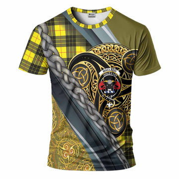 MacLeod (McLeod) Tartan Crest T-Shirt Scottish Triskele Celtic