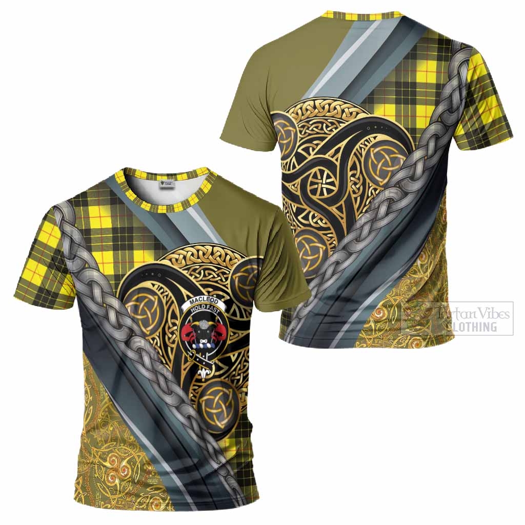 MacLeod (McLeod) Tartan Crest T-Shirt Scottish Triskele Celtic