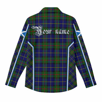MacLeod (McLeod) Tartan Crest Women Casual Shirt Scotland Coat of Arm Flag Style - Tartan Vibes Clothing