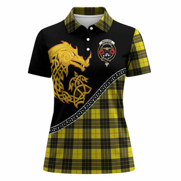 MacLeod (McLeod) Tartan Crest Women Polo Shirt Legendary Dragon Knot Half Style