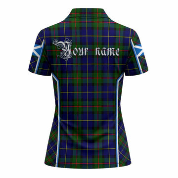 MacLeod (McLeod) Tartan Crest Women's Polo Shirt Scotland Coat of Arm Flag Style