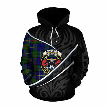 MacLeod (McLeod) Tartan Family Crest Cotton Hoodie Celtic Scottish Thistle Floral