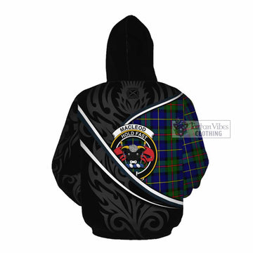MacLeod (McLeod) Tartan Family Crest Cotton Hoodie Celtic Scottish Thistle Floral