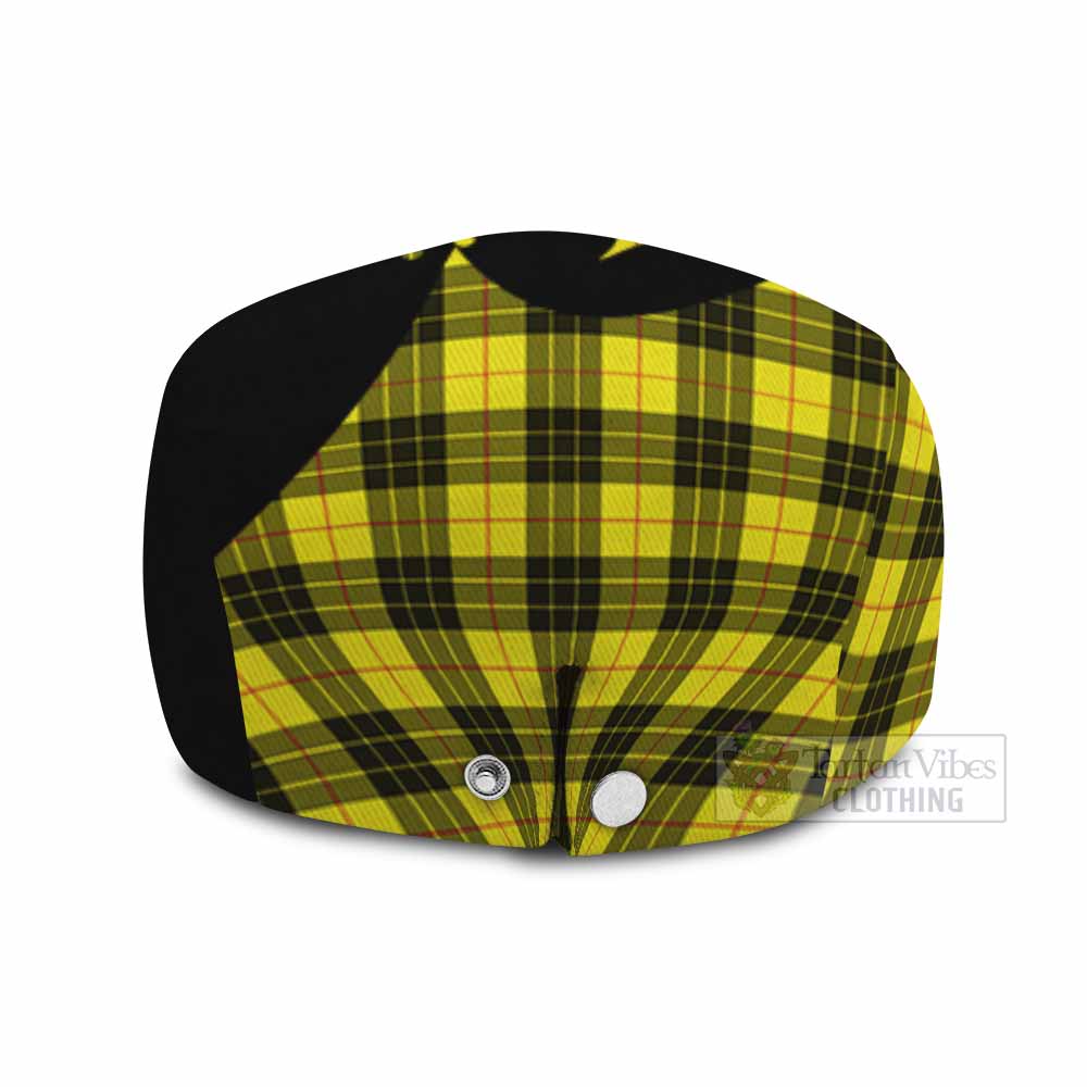 MacLeod (McLeod) Tartan Family Crest Flat Cap, Jeff Cap Scotland Thistle Floral