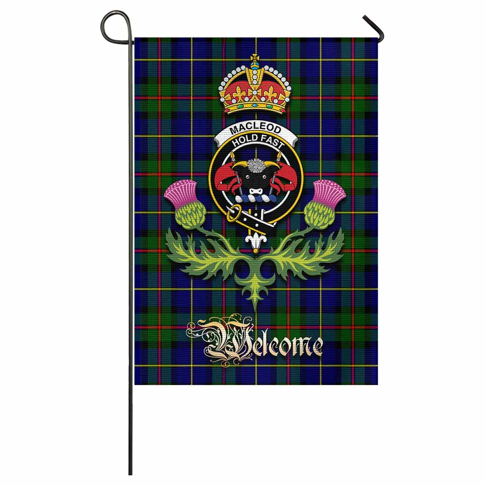 MacLeod (McLeod) Tartan Family Crest Garden Flag Royal Thistle Welcome Style - Tartan Vibes Clothing