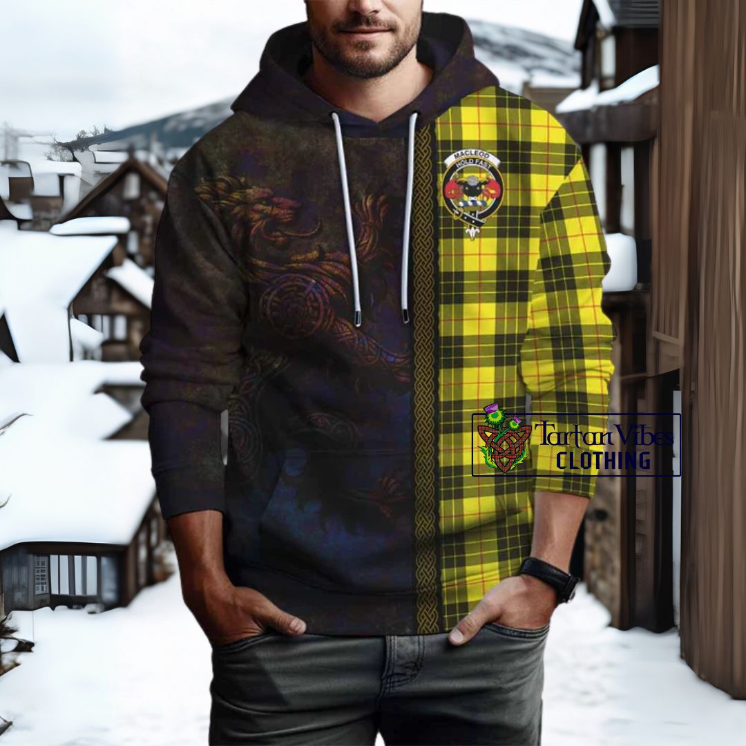 MacLeod (McLeod) Tartan Family Crest Hoodie Alba Gu Brath Be Brave Lion Ancient Style