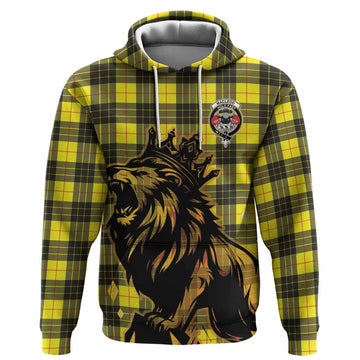 MacLeod (McLeod) Tartan Family Crest Hoodie Crowned Lion Roaring