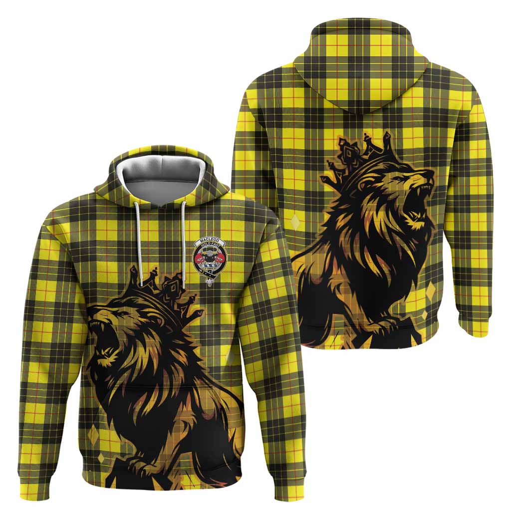 MacLeod (McLeod) Tartan Family Crest Hoodie Crowned Lion Roaring