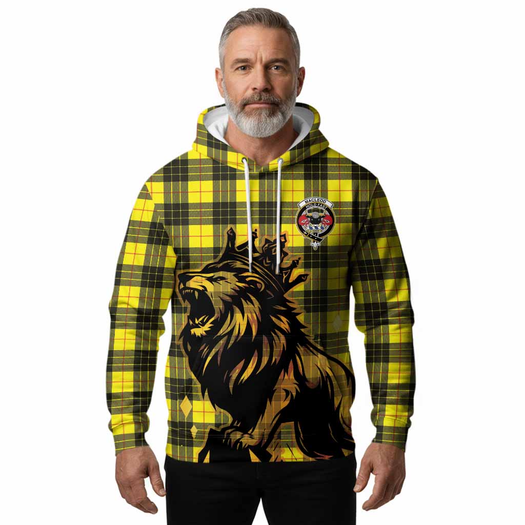 MacLeod (McLeod) Tartan Family Crest Hoodie Crowned Lion Roaring