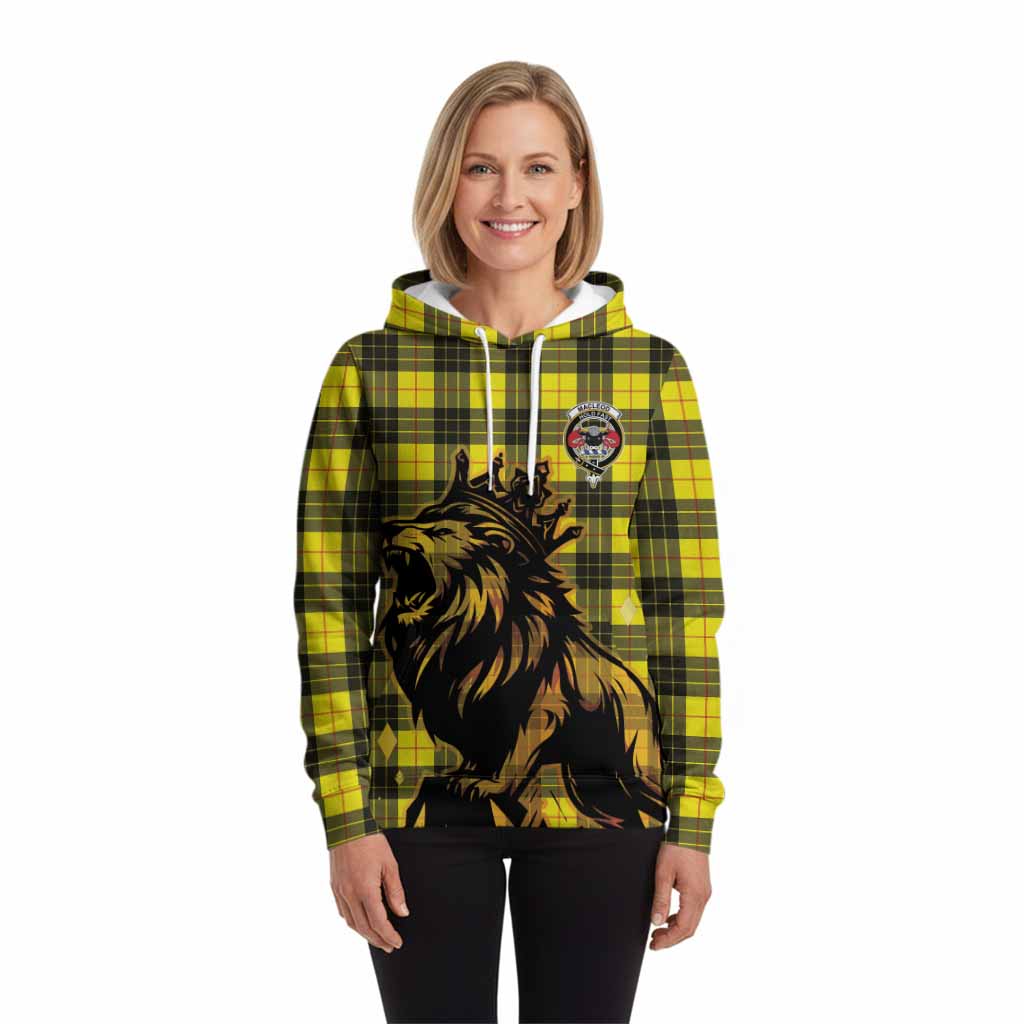 MacLeod (McLeod) Tartan Family Crest Hoodie Crowned Lion Roaring