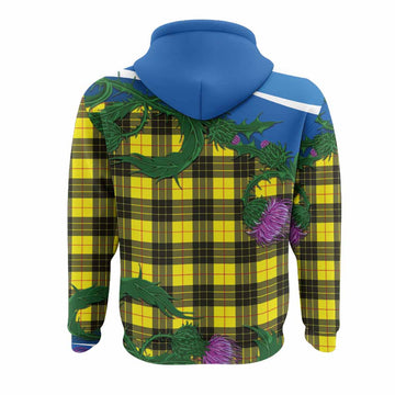 MacLeod (McLeod) Tartan Family Crest Hoodie Thistle in Minimalism