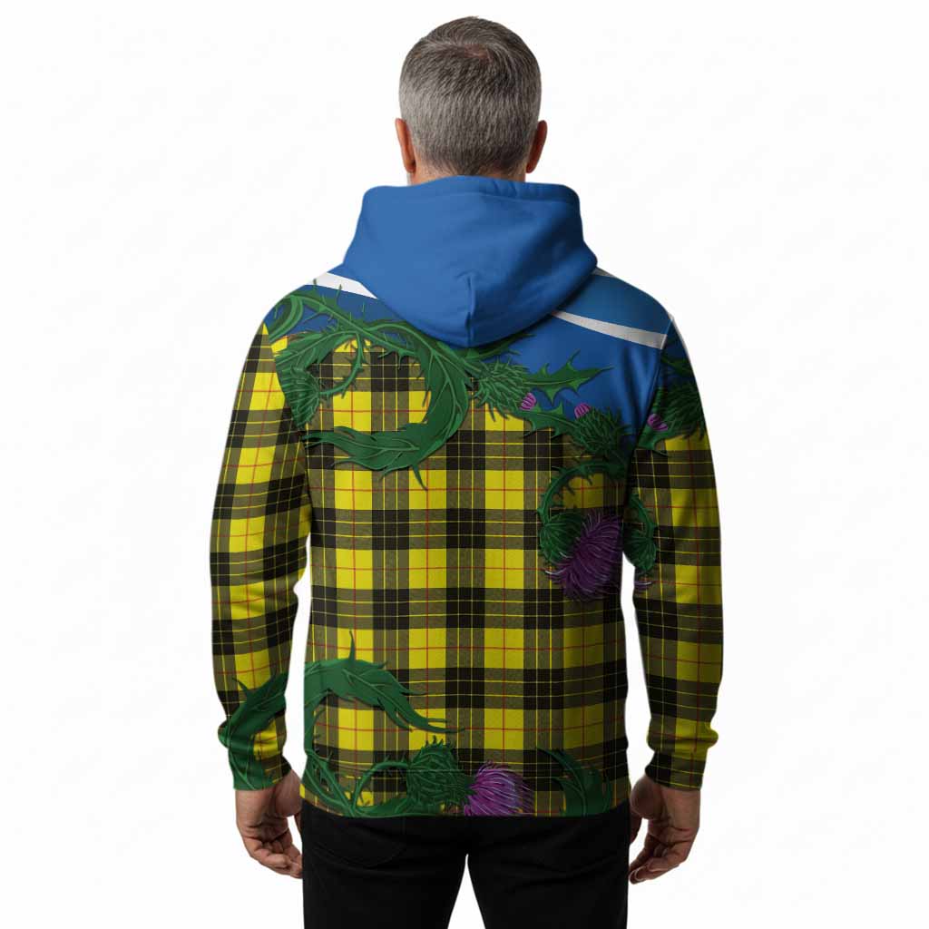 MacLeod (McLeod) Tartan Family Crest Hoodie Thistle in Minimalism