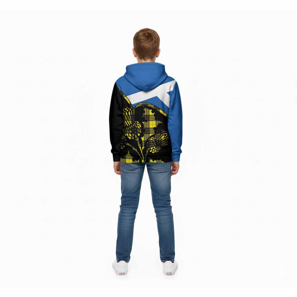 MacLeod (McLeod) Tartan Family Crest Kid Hoodie Scotland Thistle Floral Flag Style