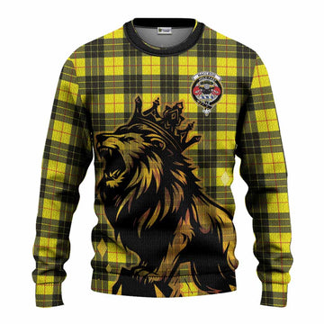 MacLeod (McLeod) Tartan Family Crest Knitted Sweater Crowned Lion Roaring