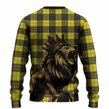 MacLeod (McLeod) Tartan Family Crest Knitted Sweater Crowned Lion Roaring