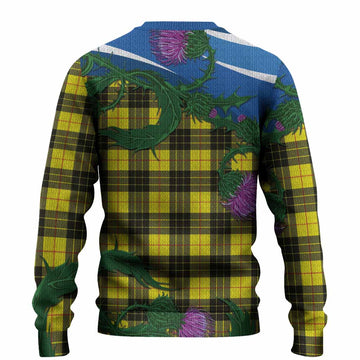 MacLeod (McLeod) Tartan Family Crest Knitted Sweater Thistle in Minimalism