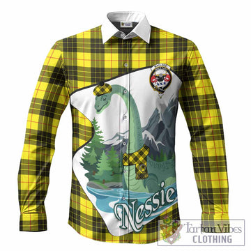 MacLeod (McLeod) Tartan Family Crest Long Sleeve Button Shirts Nessie Scottish Loch Ness Monster