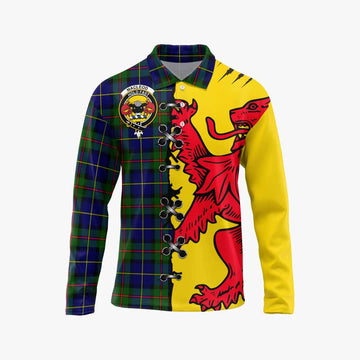 MacLeod (McLeod) Tartan Family Crest Long Sleeve Polo Shirt Lion Rampant Honor