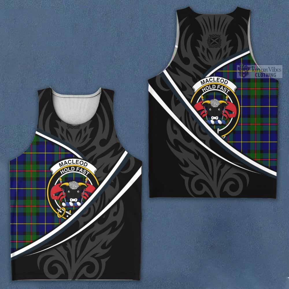 MacLeod (McLeod) Tartan Family Crest Men Tank Top Celtic Scottish Thistle Floral - Tartan Vibes Clothing