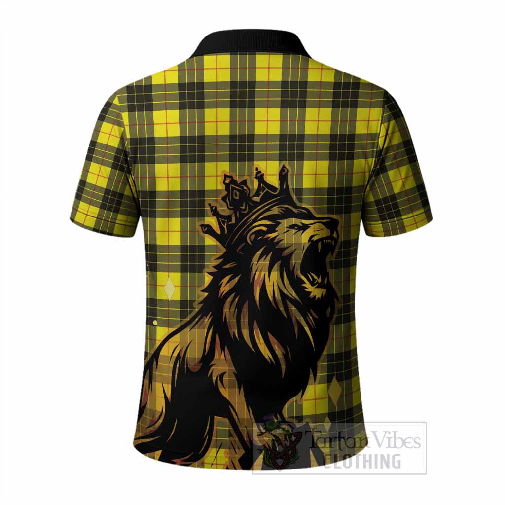 MacLeod (McLeod) Tartan Family Crest Polo Shirt Crowned Lion Roaring