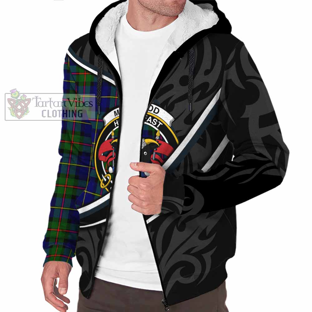 MacLeod (McLeod) Tartan Family Crest Sherpa Hoodie Celtic Scottish Thistle Floral - Tartan Vibes Clothing