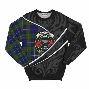 MacLeod (McLeod) Tartan Family Crest Sweatshirt Celtic Scottish Thistle Floral