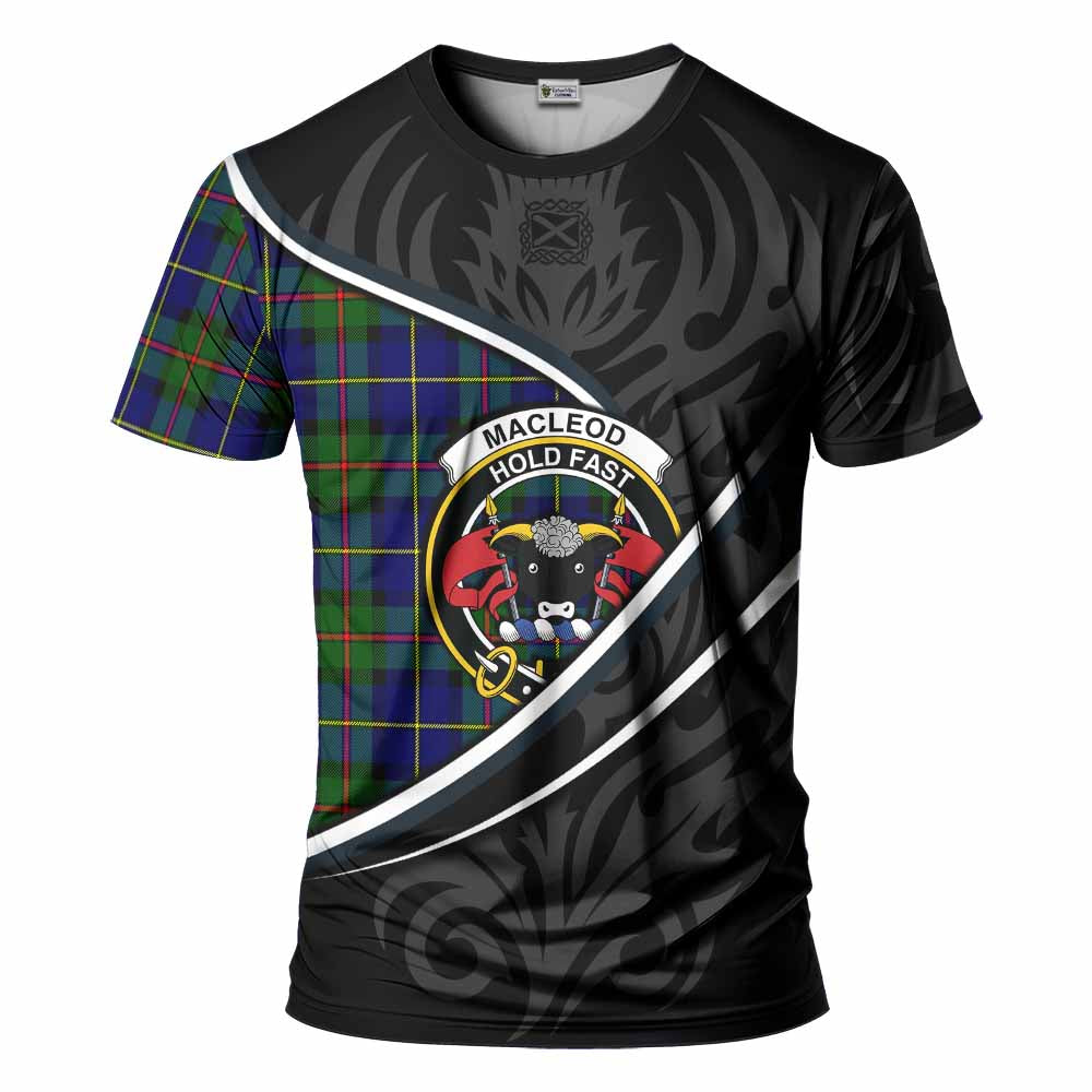 MacLeod (McLeod) Tartan Family Crest T-shirt Celtic Scottish Thistle Floral - Tartan Vibes Clothing