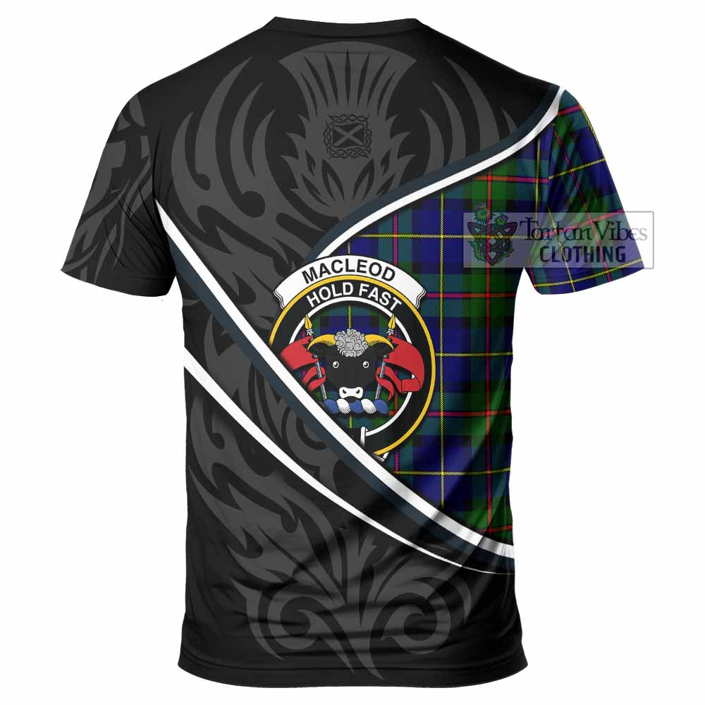 MacLeod (McLeod) Tartan Family Crest T-shirt Celtic Scottish Thistle Floral - Tartan Vibes Clothing