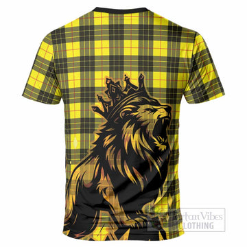 MacLeod (McLeod) Tartan Family Crest T-Shirt Crowned Lion Roaring