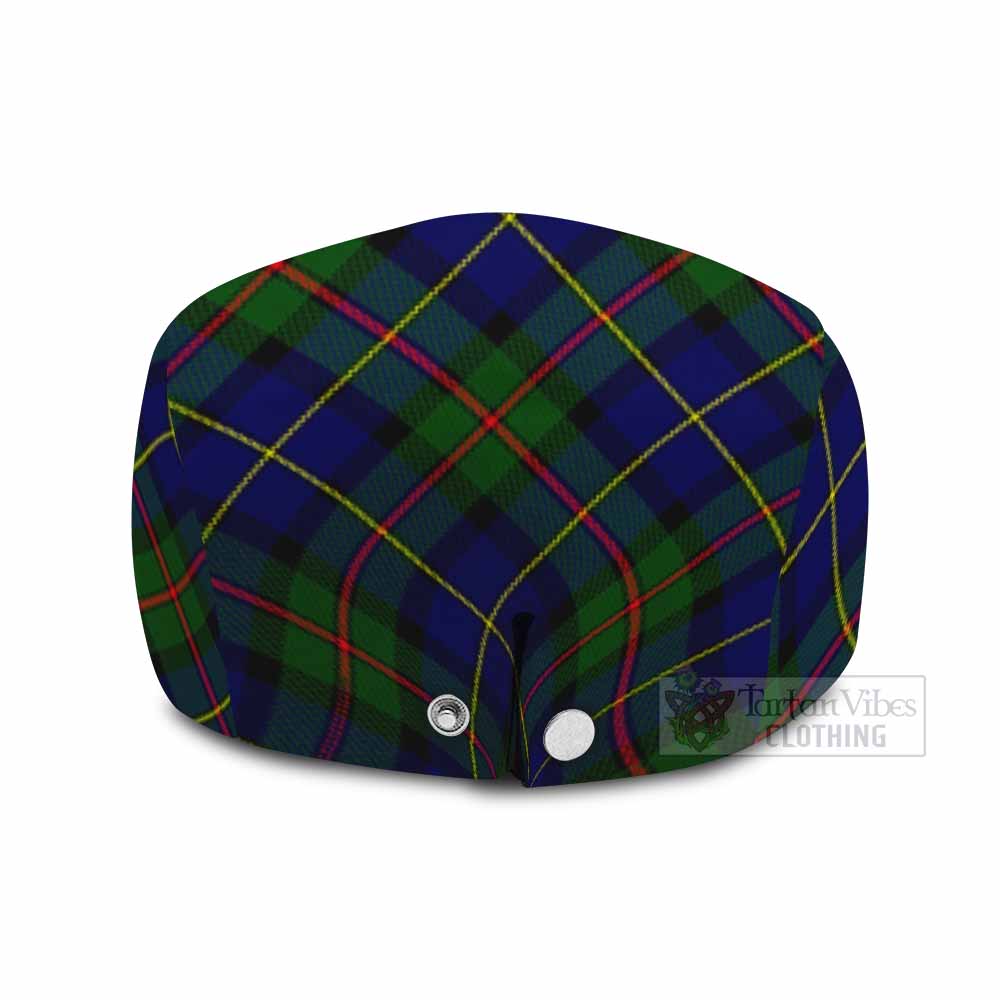 MacLeod (McLeod) Tartan Flat Cap, Jeff Cap Cross Style with Family Crest - Tartan Vibes Clothing
