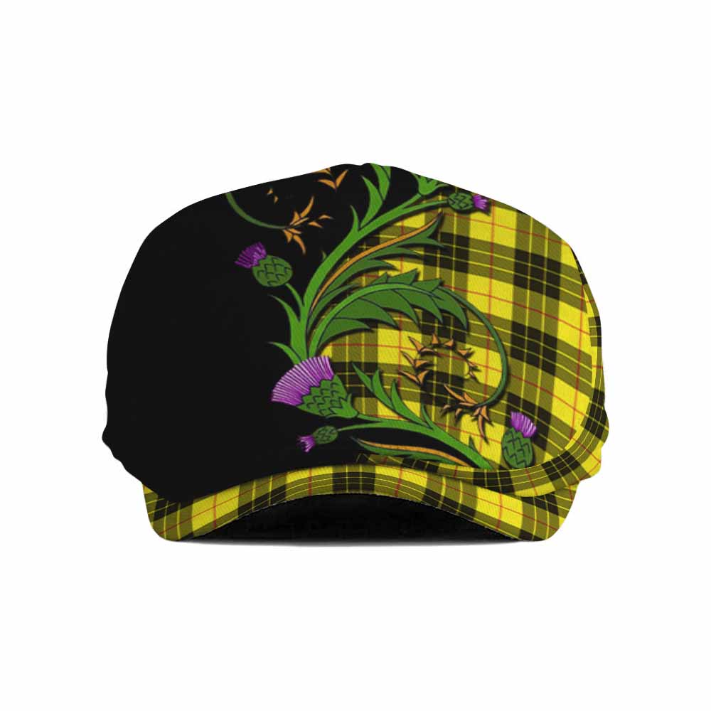 MacLeod (McLeod) Tartan Flat Cap, Jeff Cap Scottish Thistle Pride Heritage Art