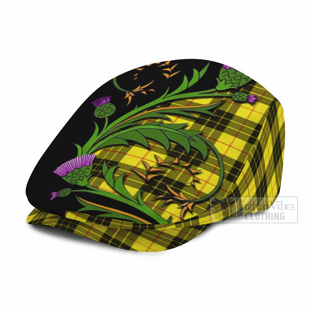 MacLeod (McLeod) Tartan Flat Cap, Jeff Cap Scottish Thistle Pride Heritage Art