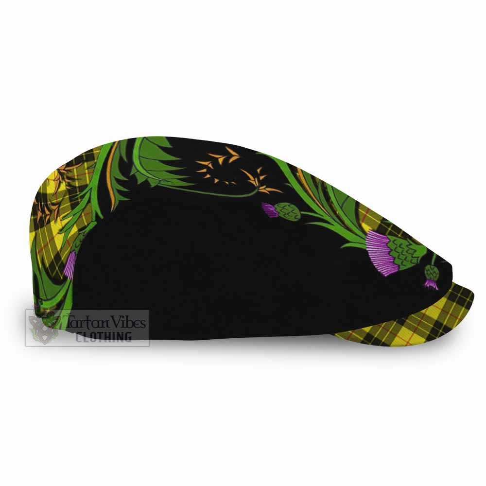 MacLeod (McLeod) Tartan Flat Cap, Jeff Cap Scottish Thistle Pride Heritage Art