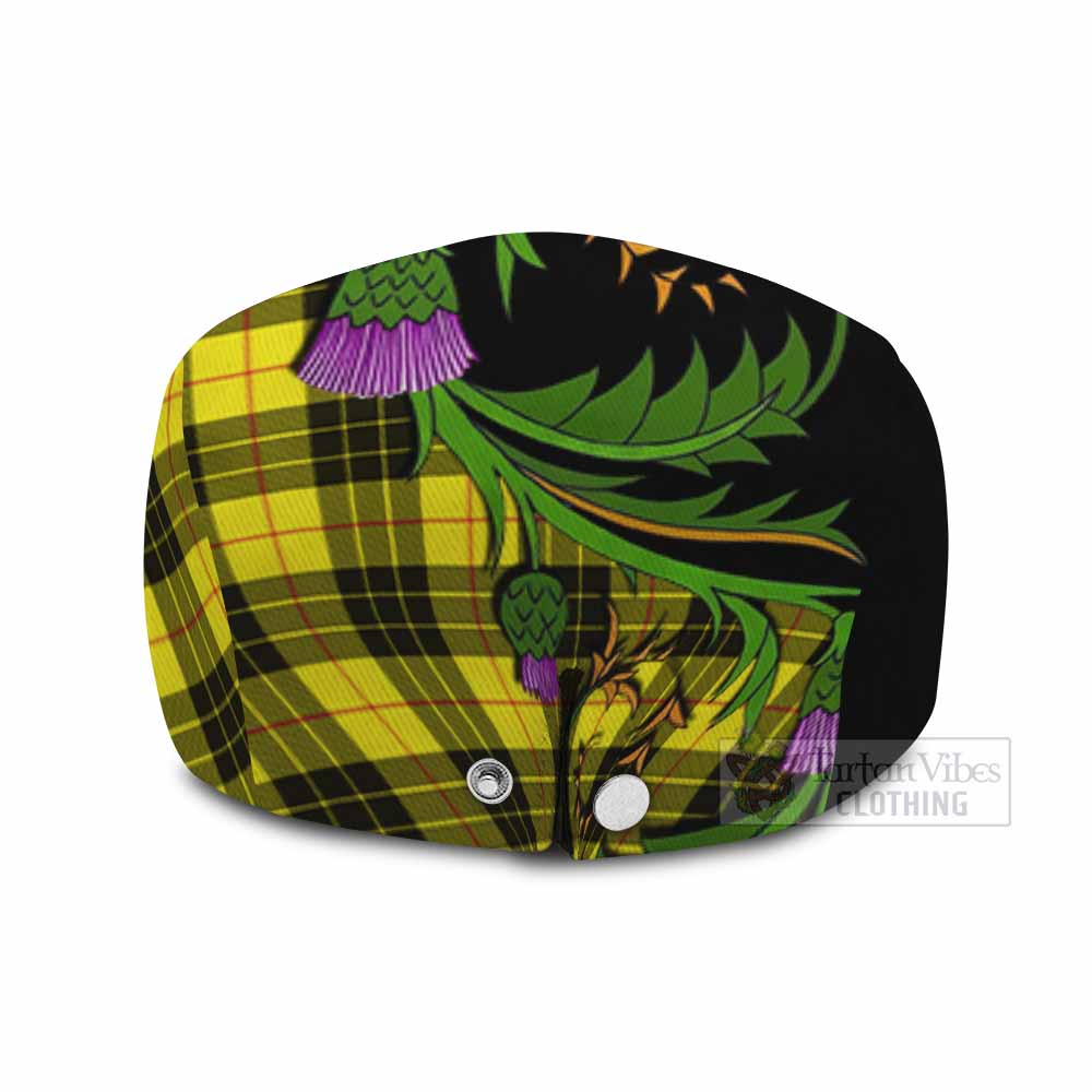 MacLeod (McLeod) Tartan Flat Cap, Jeff Cap Scottish Thistle Pride Heritage Art