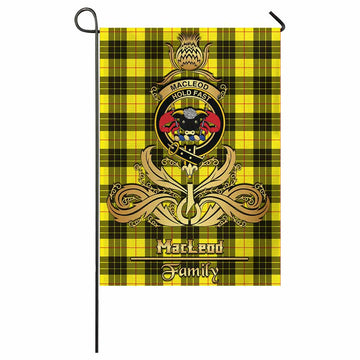 MacLeod (McLeod) Tartan Garden Flag with Highland Thistle Cherish Family Crest Style