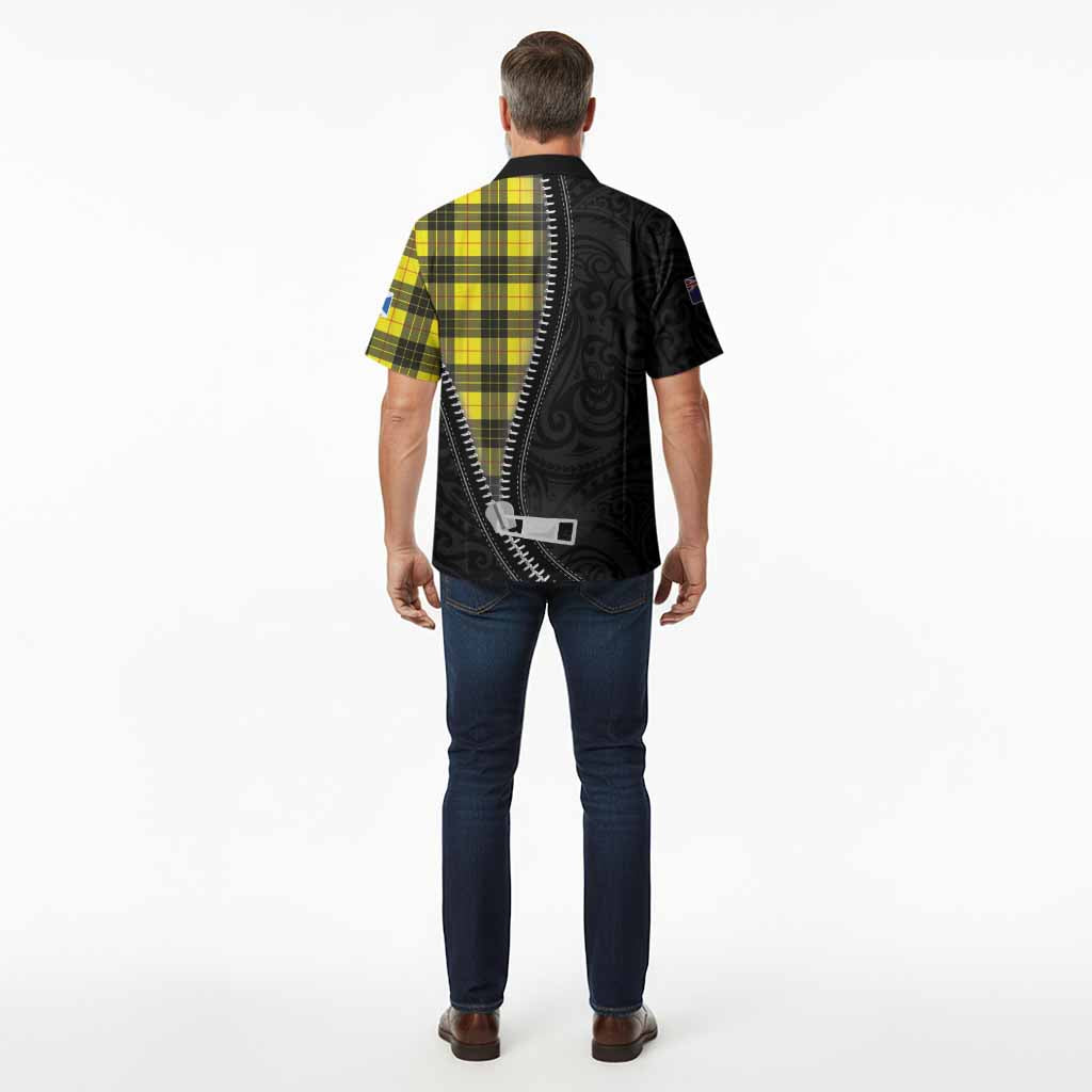 MacLeod (McLeod) Tartan Hawaiian Shirt New Zealand Pattern Unique Zipper Stylized