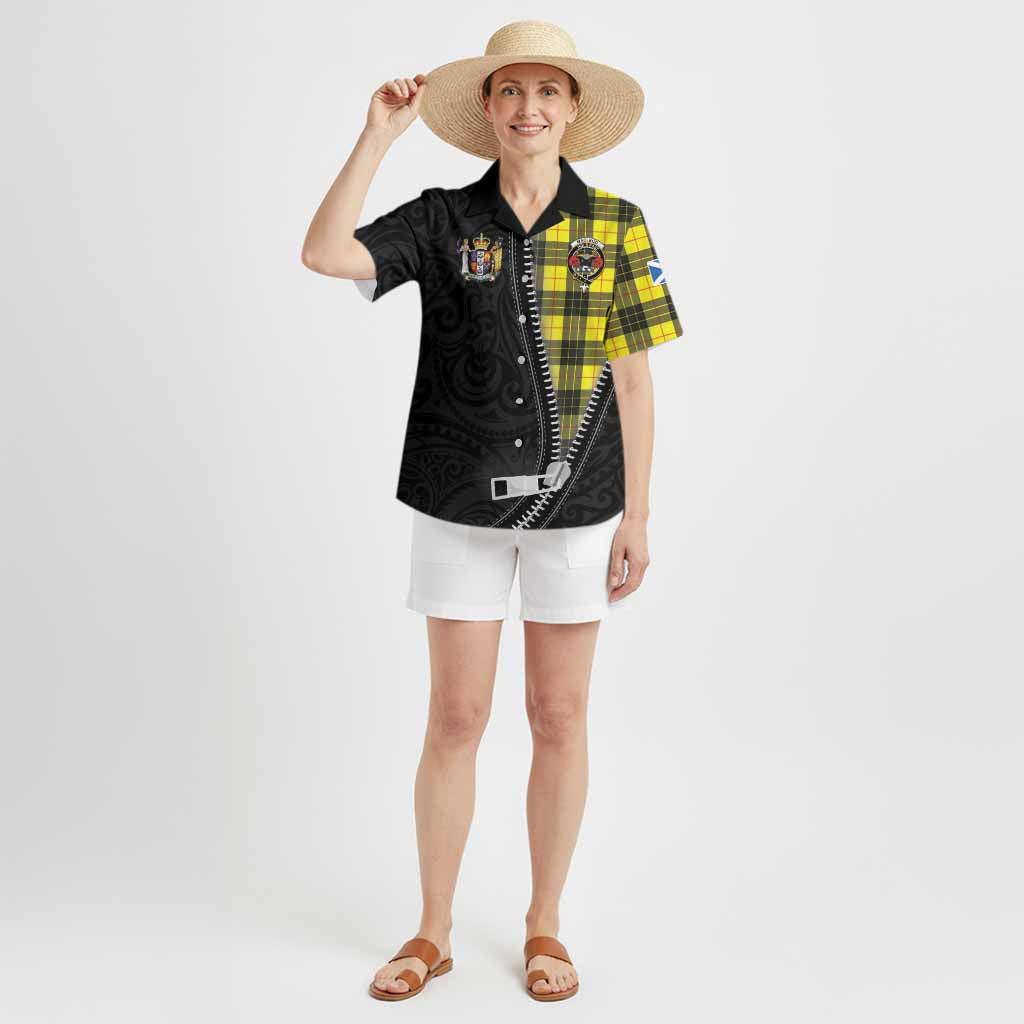 MacLeod (McLeod) Tartan Hawaiian Shirt New Zealand Pattern Unique Zipper Stylized