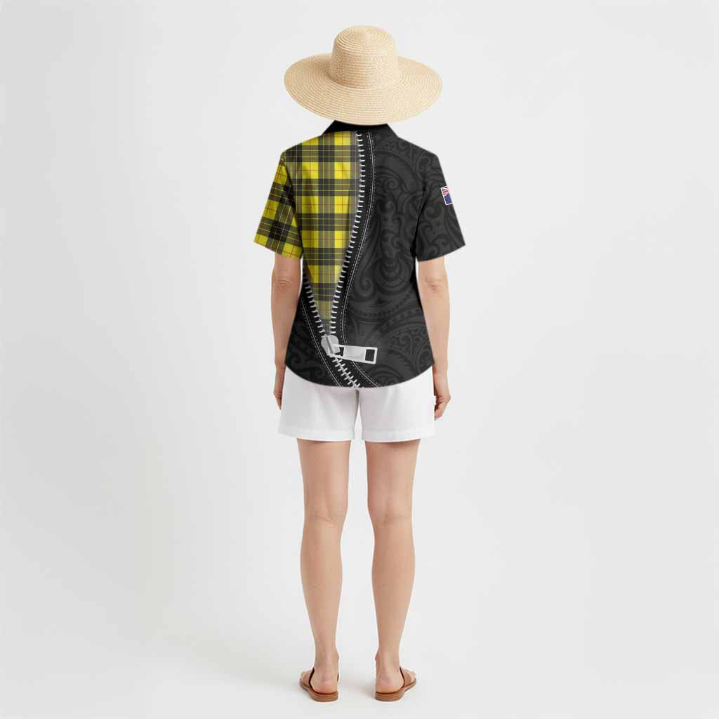 MacLeod (McLeod) Tartan Hawaiian Shirt New Zealand Pattern Unique Zipper Stylized